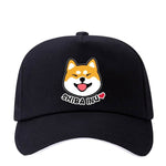 Casquette Noire Shiba Inu Roux
