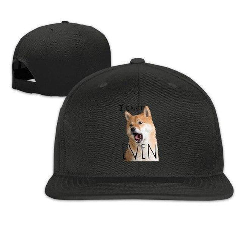 Casquette Noire Unisex Shiba Inu I Can't Even