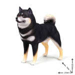 Figurine Shiba Inu Noir et Feu