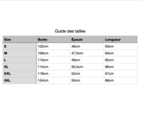 Guide des tailles sweat S à 3XL