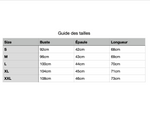 Guide des tailles de S à XXL