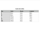 Guide des tailles de S à XXL