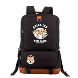 Sac à Dos Noir Shiba Inu Fan Club Multi-poche