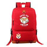 Sac à Dos Rouge Shiba Inu Fan Club Multi-poche