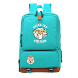 Sac à Dos Turquoise Shiba Inu Fan Club Multi-poche