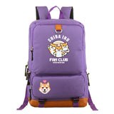 Sac à Dos Violet Shiba Inu Fan Club Multi-poche