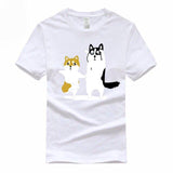 T-shirt Blanc Shiba Inu <br> Amusant