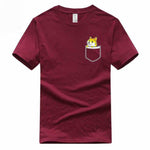 T-shirt Bordeaux Shiba Inu Dans La Poche