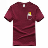 T-shirt Bordeaux Shiba Inu Dans La Poche