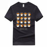 T-shirt Noir Shiba Inu Seize Émôticones