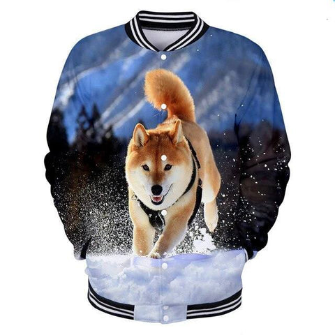 Veste Shiba inu dans la Neige