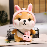 Peluche Shiba Inu Roux Lapin