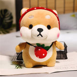 Peluche Shiba Inu Roux Fraise Shigeko