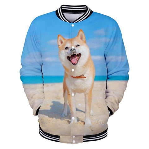 Veste Shiba Inu <br> à la Plage